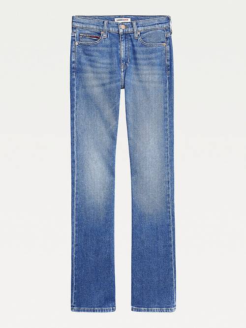 Denim Tommy Hilfiger Maddie Mid Rise Bootcut Faded Women's Jeans | TH168XWB