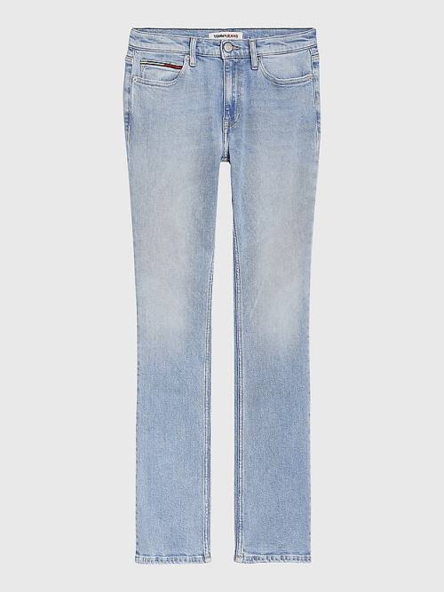 Denim Tommy Hilfiger Maddie Mid Rise Bootcut Faded Women's Jeans | TH704NEG