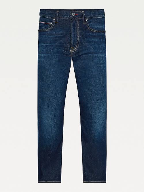 Denim Tommy Hilfiger Mercer Straight Faded Men's Jeans | TH705RXU