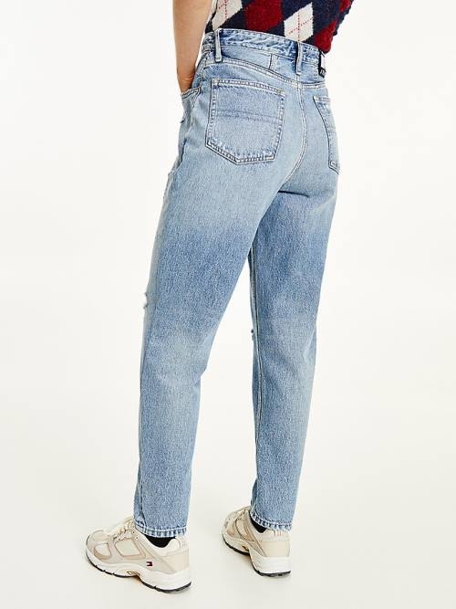 Denim Tommy Hilfiger Mom Ultra High Rise Tapered Hemp Women's Jeans | TH134XTD