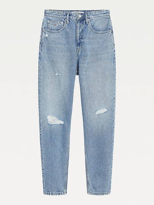 Denim Tommy Hilfiger Mom Ultra High Rise Tapered Hemp Women's Jeans | TH134XTD