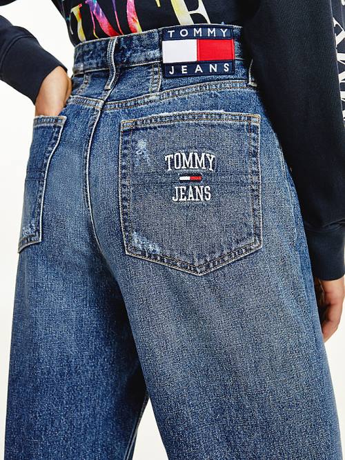 Denim Tommy Hilfiger Mom Ultra High Rise Tapered Hemp Women's Jeans | TH634HRI