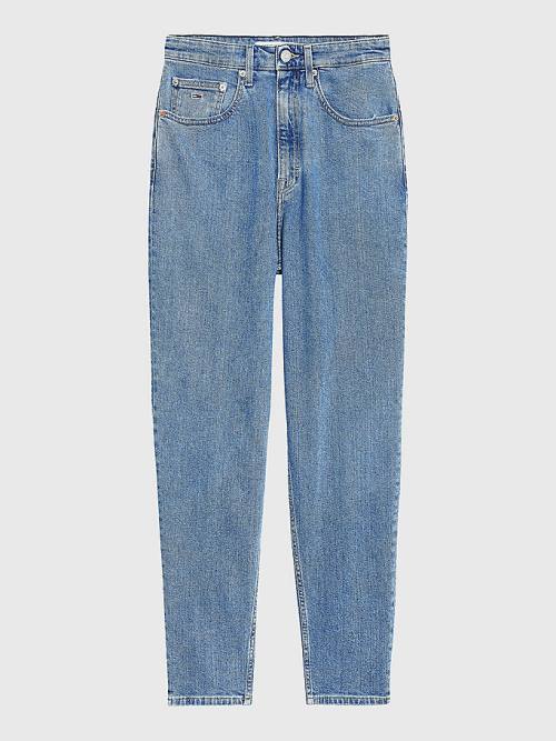 Denim Tommy Hilfiger Mom Ultra High Rise Tapered Women's Jeans | TH795FUN