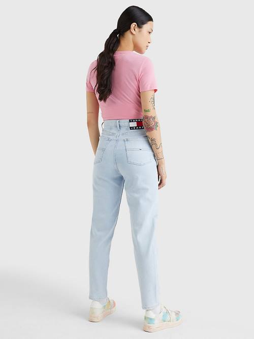 Denim Tommy Hilfiger Mom Ultra High Rise Tapered Women's Jeans | TH810CQJ