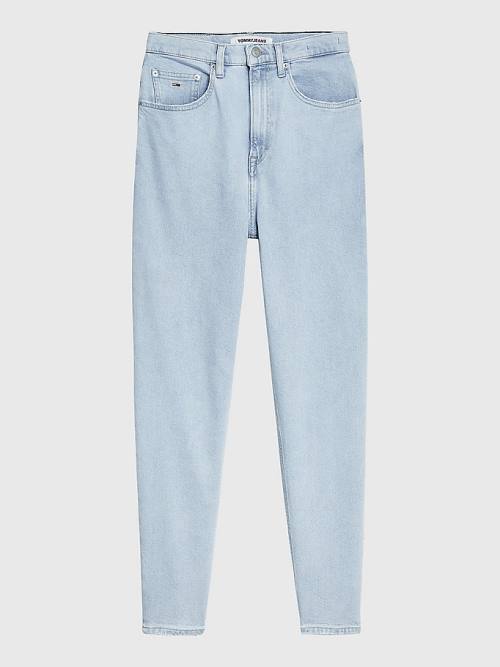 Denim Tommy Hilfiger Mom Ultra High Rise Tapered Women's Jeans | TH810CQJ