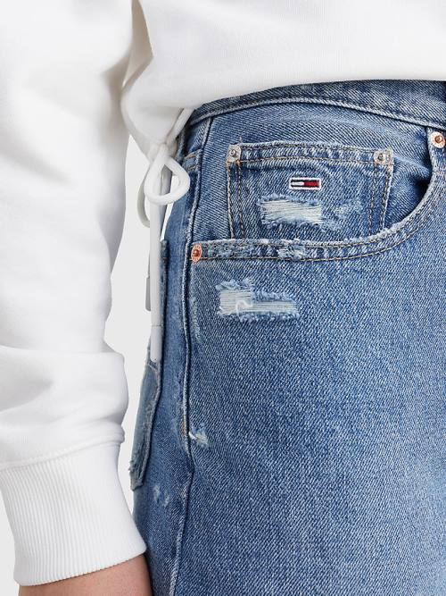 Denim Tommy Hilfiger Mom Ultra High Rise Tapered Hemp Women's Jeans | TH906AJU