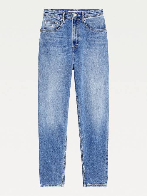 Denim Tommy Hilfiger Mom Ultra High Rise Tapered Women's Jeans | TH951VEY