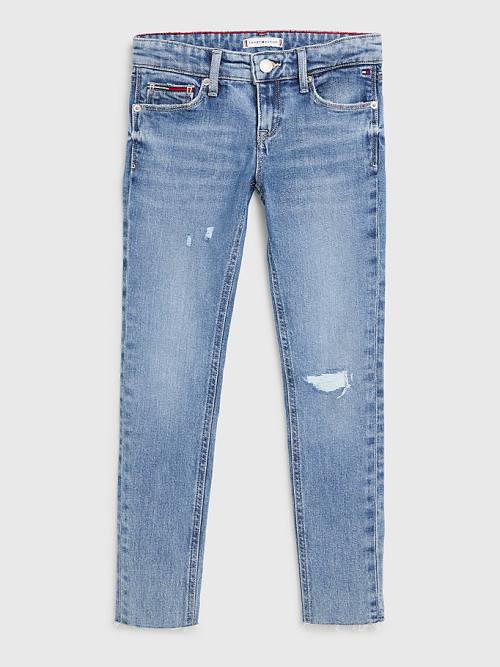 Denim Tommy Hilfiger Nora Distressed Girls\' Jeans | TH123EPC