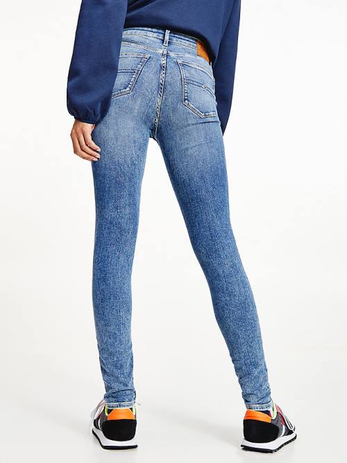 Denim Tommy Hilfiger Nora Mid Rise Skinny Fit Women's Jeans | TH196ULP