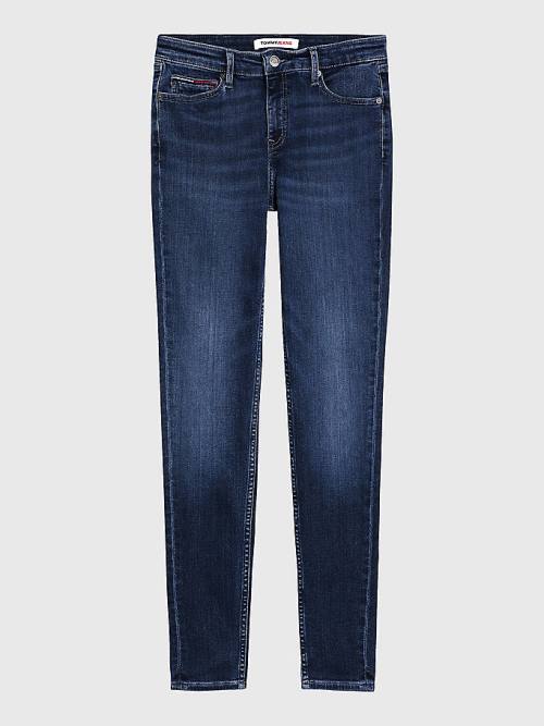 Denim Tommy Hilfiger Nora Mid Rise Skinny Women's Jeans | TH297EKR