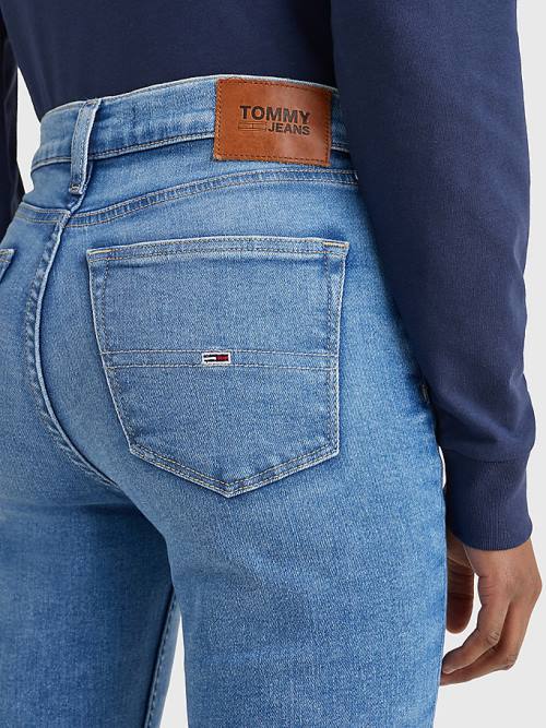 Denim Tommy Hilfiger Nora Mid Rise Skinny Faded Women's Jeans | TH346HZS