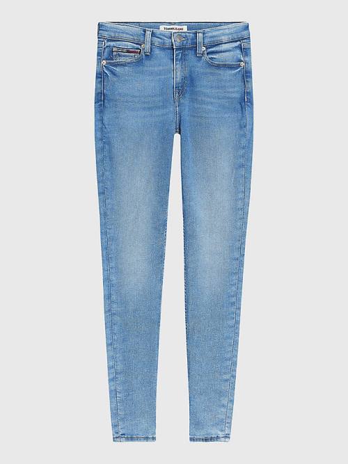 Denim Tommy Hilfiger Nora Mid Rise Skinny Faded Women's Jeans | TH346HZS