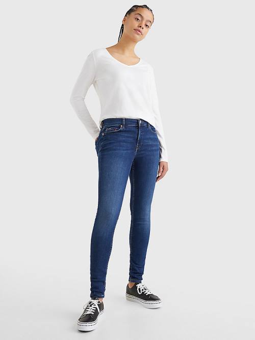 Denim Tommy Hilfiger Nora Mid Rise Skinny Women's Jeans | TH461HTX