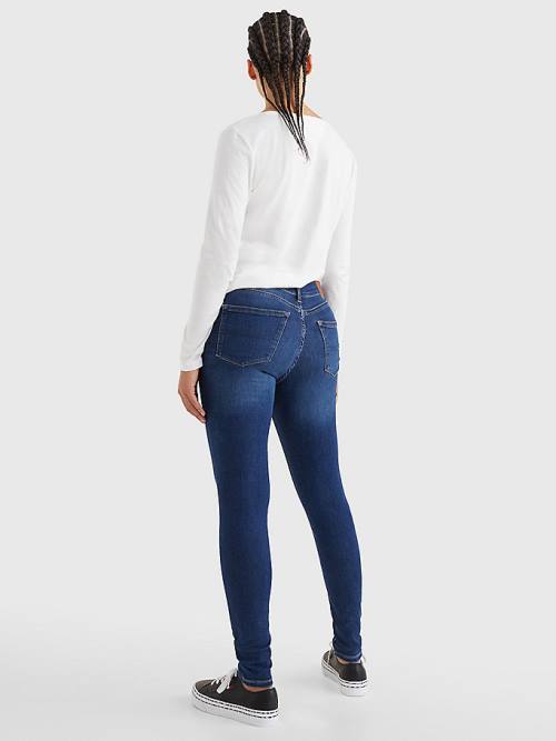 Denim Tommy Hilfiger Nora Mid Rise Skinny Women's Jeans | TH461HTX