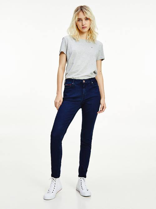 Denim Tommy Hilfiger Nora Mid Rise Skinny Fit Women\'s Jeans | TH821JVP