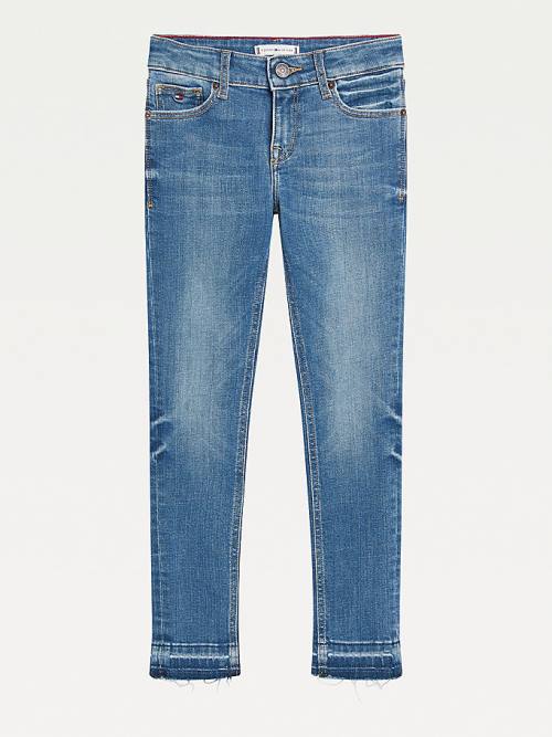 Denim Tommy Hilfiger Nora Skinny Let Down Hem Girls' Jeans | TH872DPI