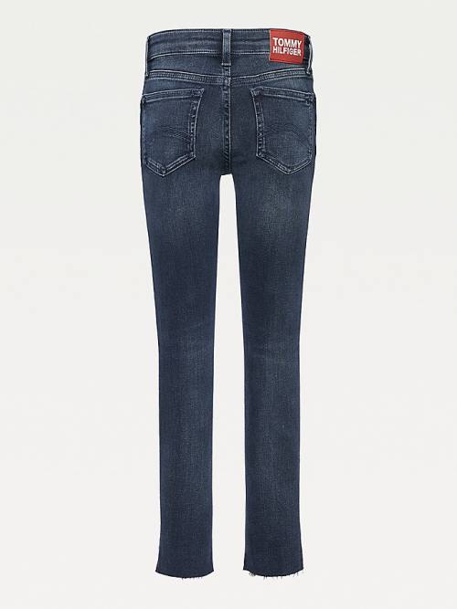 Denim Tommy Hilfiger Nora Skinny Raw Hem Girls' Jeans | TH483WTF