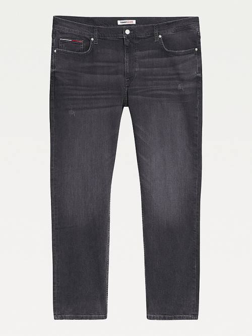 Denim Tommy Hilfiger Plus Simon Skinny Distressed Black Men's Jeans | TH314OWD