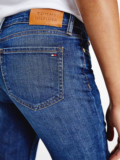 Denim Tommy Hilfiger Rome Mid Rise Straight Faded Women's Jeans | TH642YSJ