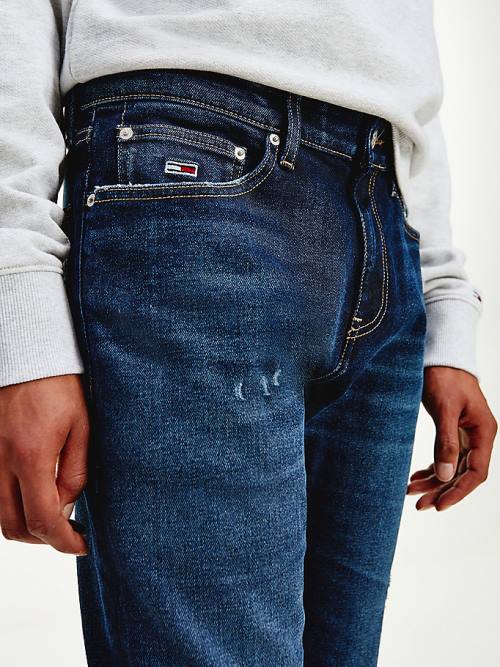 Denim Tommy Hilfiger Scanton Slim Distressed Faded Men's Jeans | TH062ODB