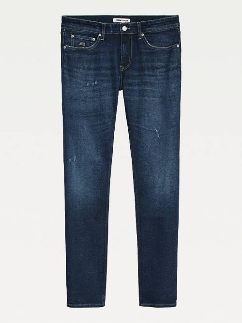 Denim Tommy Hilfiger Scanton Slim Distressed Faded Men's Jeans | TH062ODB