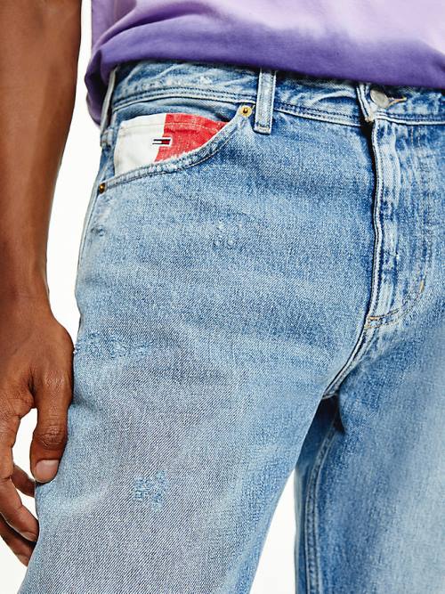 Denim Tommy Hilfiger Scanton Slim Distressed Hemp Men's Jeans | TH972ROH