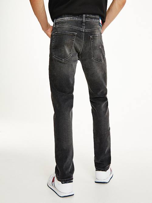 Denim Tommy Hilfiger Scanton Slim Faded Black Men's Jeans | TH136VLQ