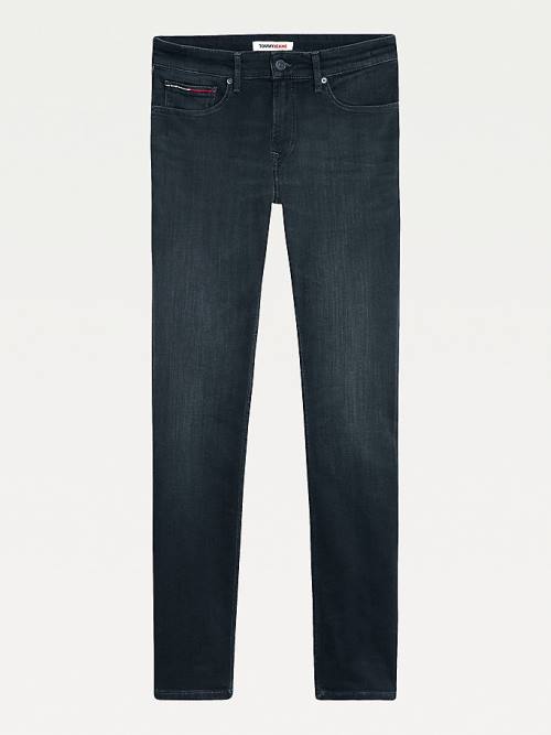 Denim Tommy Hilfiger Scanton Slim Fit Black Faded Men's Jeans | TH789HRJ