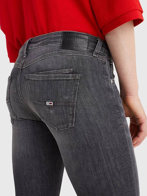 Denim Tommy Hilfiger Scarlett Low Rise Skinny Black Ankle Women's Jeans | TH126PUE