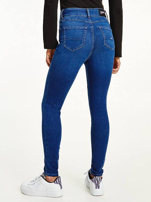 Denim Tommy Hilfiger Shape High Rise Skinny Women's Jeans | TH813RYE