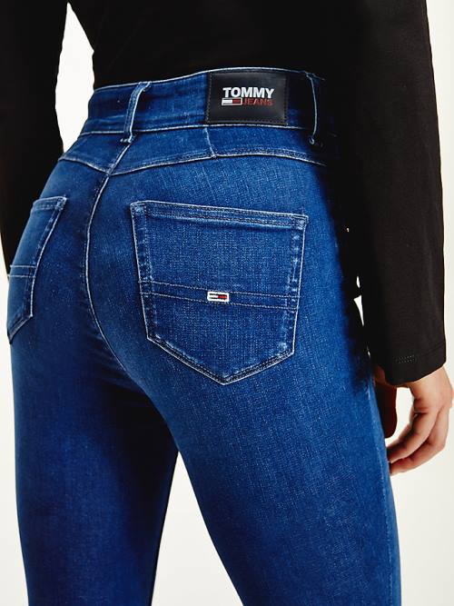 Denim Tommy Hilfiger Shape High Rise Skinny Women's Jeans | TH813RYE