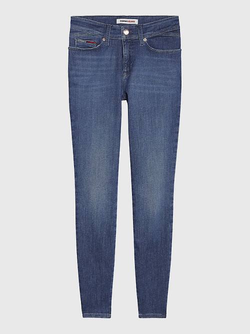 Denim Tommy Hilfiger Shape Mid Rise Skinny Women's Jeans | TH720RYF