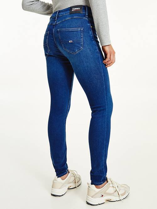 Denim Tommy Hilfiger Shape Mid Rise Skinny Faded Women's Jeans | TH890QJG