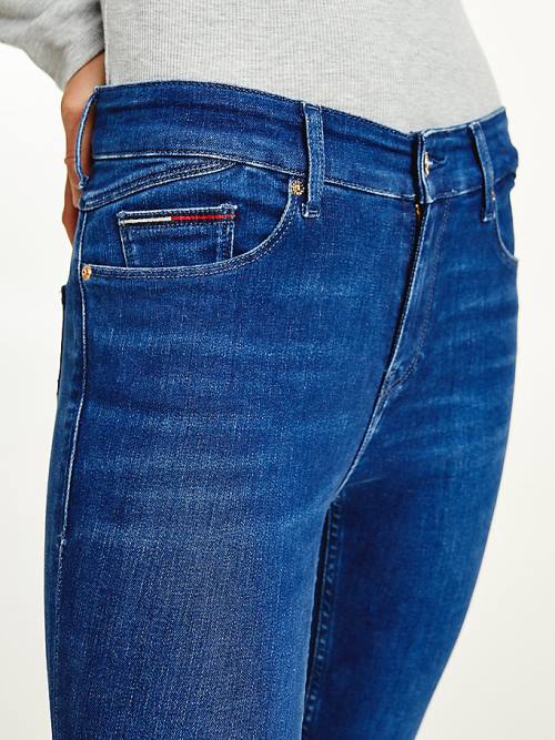 Denim Tommy Hilfiger Shape Mid Rise Skinny Faded Women's Jeans | TH890QJG