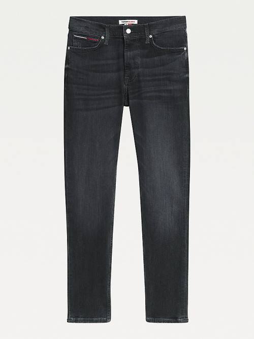 Denim Tommy Hilfiger Simon Skinny Distressed Black Men's Jeans | TH210NAZ