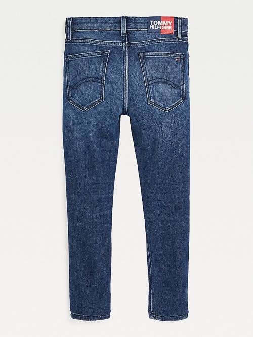 Denim Tommy Hilfiger Simon Skinny Faded Hemp Boys' Jeans | TH798YMG