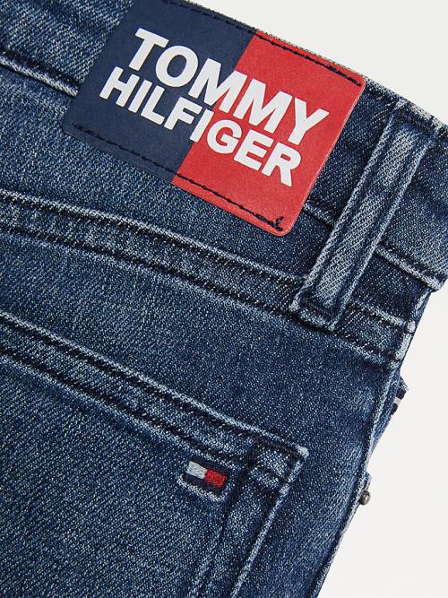 Denim Tommy Hilfiger Simon Skinny Faded Hemp Boys' Jeans | TH798YMG