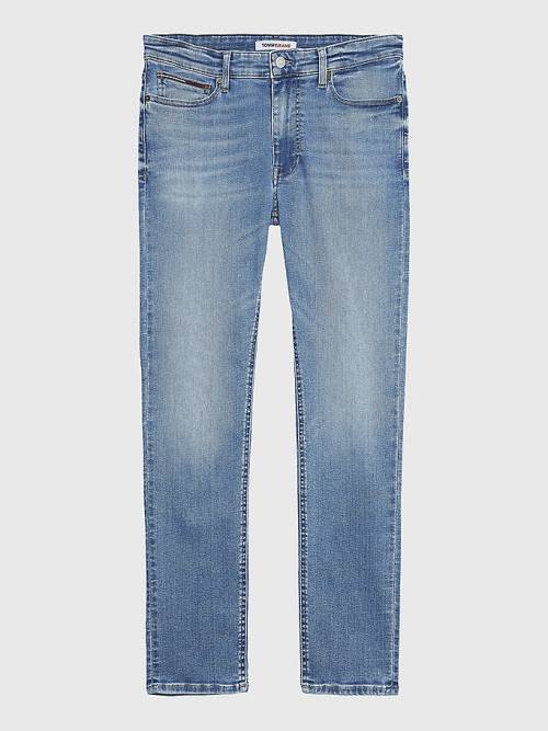 Denim Tommy Hilfiger Simon Skinny Faded Men's Jeans | TH864CUP