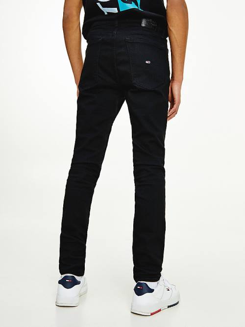 Denim Tommy Hilfiger Simon Skinny Fit Black Men's Jeans | TH792NIG