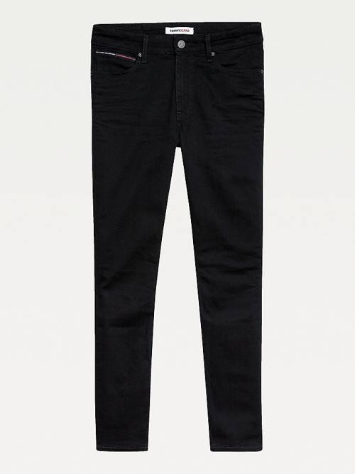 Denim Tommy Hilfiger Simon Skinny Fit Black Men's Jeans | TH792NIG