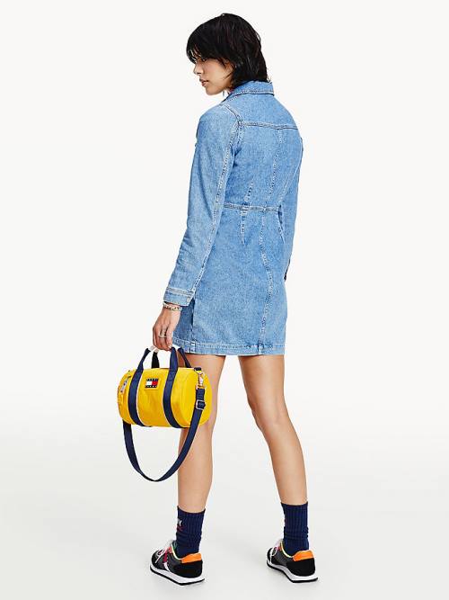 Denim Tommy Hilfiger Slim Fit Denim Shirt Women's Dress | TH687THJ