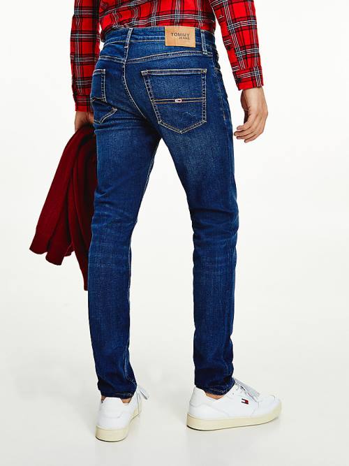 Denim Tommy Hilfiger Slim Fit Tapered Faded Men's Jeans | TH703JSI