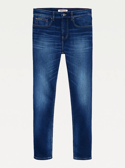 Denim Tommy Hilfiger Slim Fit Tapered Faded Men's Jeans | TH703JSI