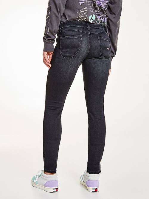 Denim Tommy Hilfiger Sophie Low Rise Skinny Black Women's Jeans | TH723ABF