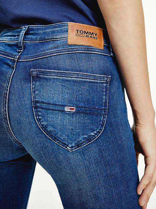 Denim Tommy Hilfiger Sophie Low Rise Skinny Faded Women's Jeans | TH836DRN