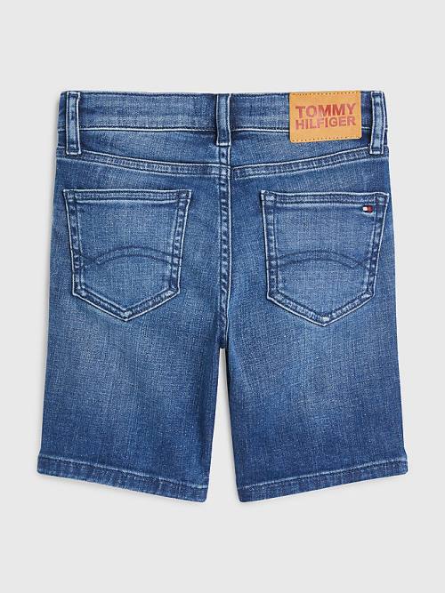 Denim Tommy Hilfiger Spencer Faded Denim Shorts Boys' Pants | TH849CBW