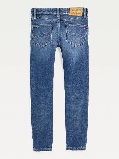 Denim Tommy Hilfiger Spencer Slim Faded Recycled Boys' Jeans | TH853KFP