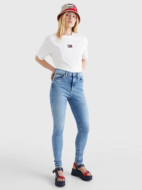 Denim Tommy Hilfiger Sylvia High Rise Super Skinny Women's Jeans | TH139RZW