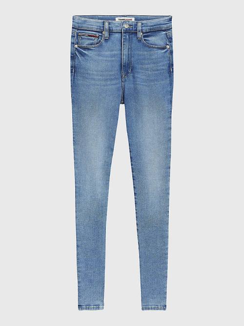 Denim Tommy Hilfiger Sylvia High Rise Super Skinny Women's Jeans | TH139RZW