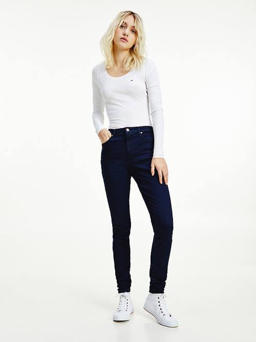 Denim Tommy Hilfiger Sylvia High Rise Super Skinny Women\'s Jeans | TH159JAM